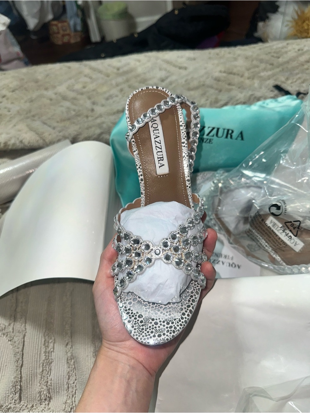 Silver heels